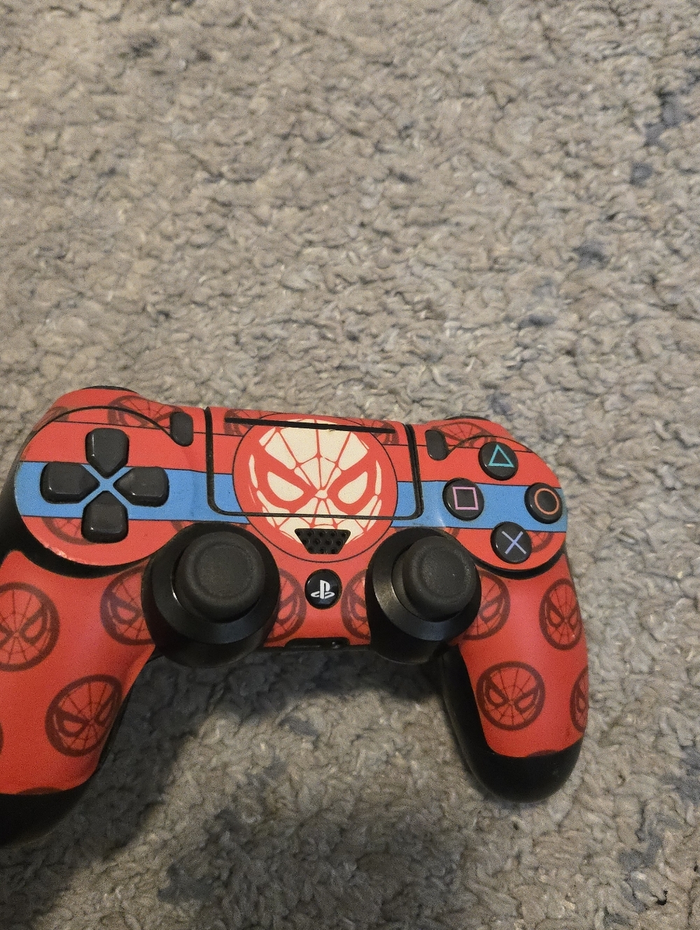 Sony PS4 DualShock 4 Wireless Controller - Spider-Man Marvel Custom Skin - CUH-Z